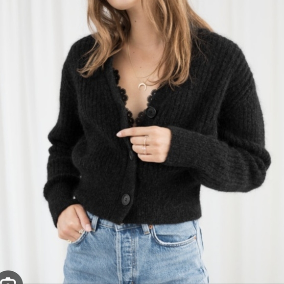 & other stories alpaca cardigan - Picture 3 of 5